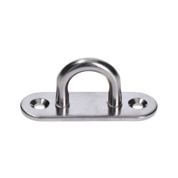 Nástenný úchyt lanka oválny,  obľúka 6 mm, brúsená AISI 304 Nástenný úchyt lanka oválny,  obľúka 6 mm, brúsená AISI 304